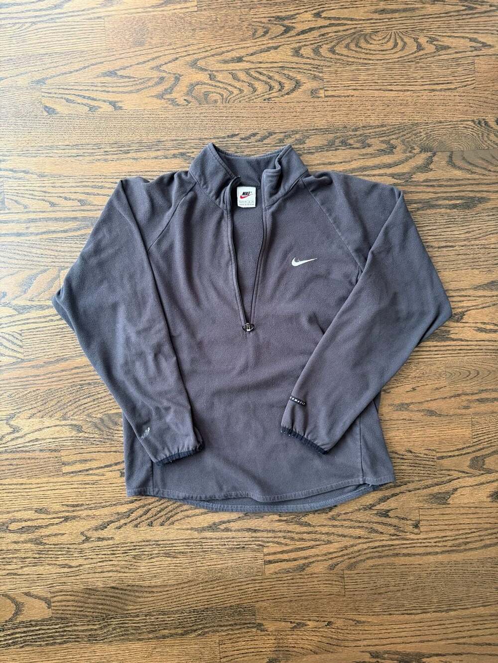 Vintage 90s Nike Fleece 1/2 Half Zip Pullover Youth L 12-14